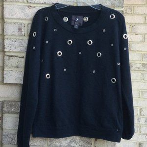 Forever 21 Metal Ring on Black Top